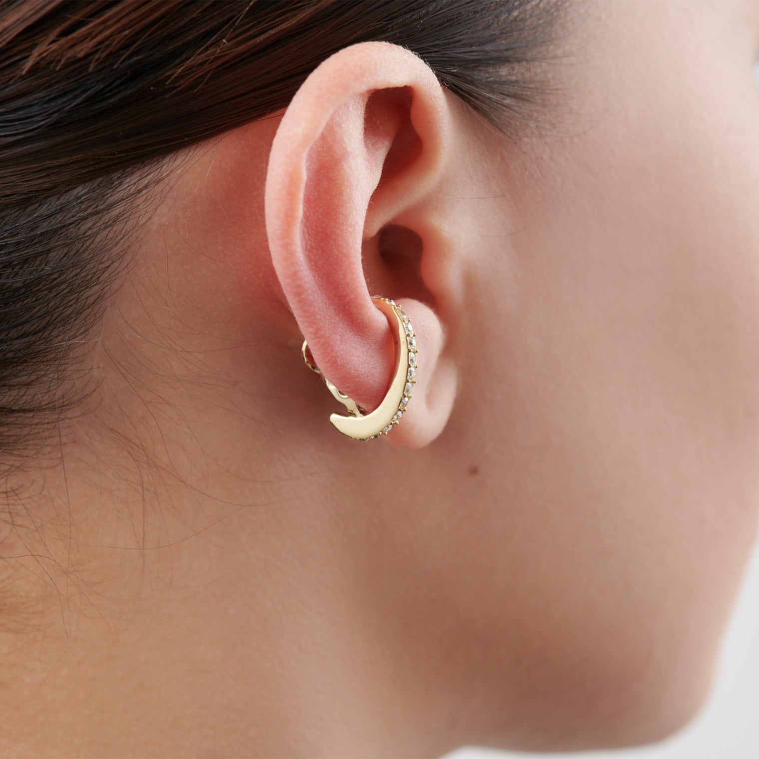 crystal glass earring