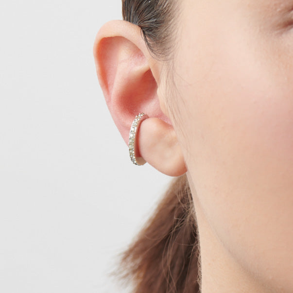 crystal glass earring