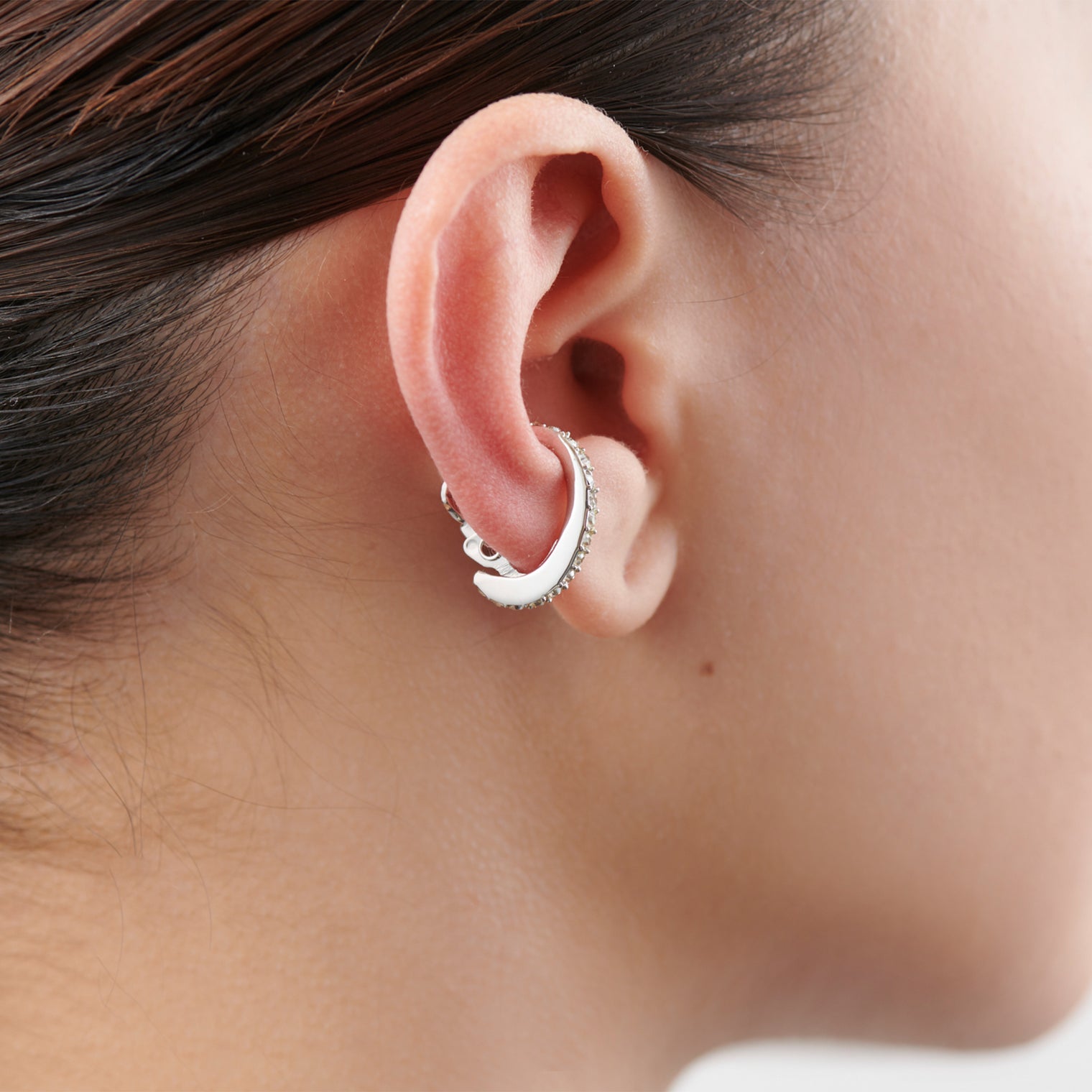 crystal glass earring