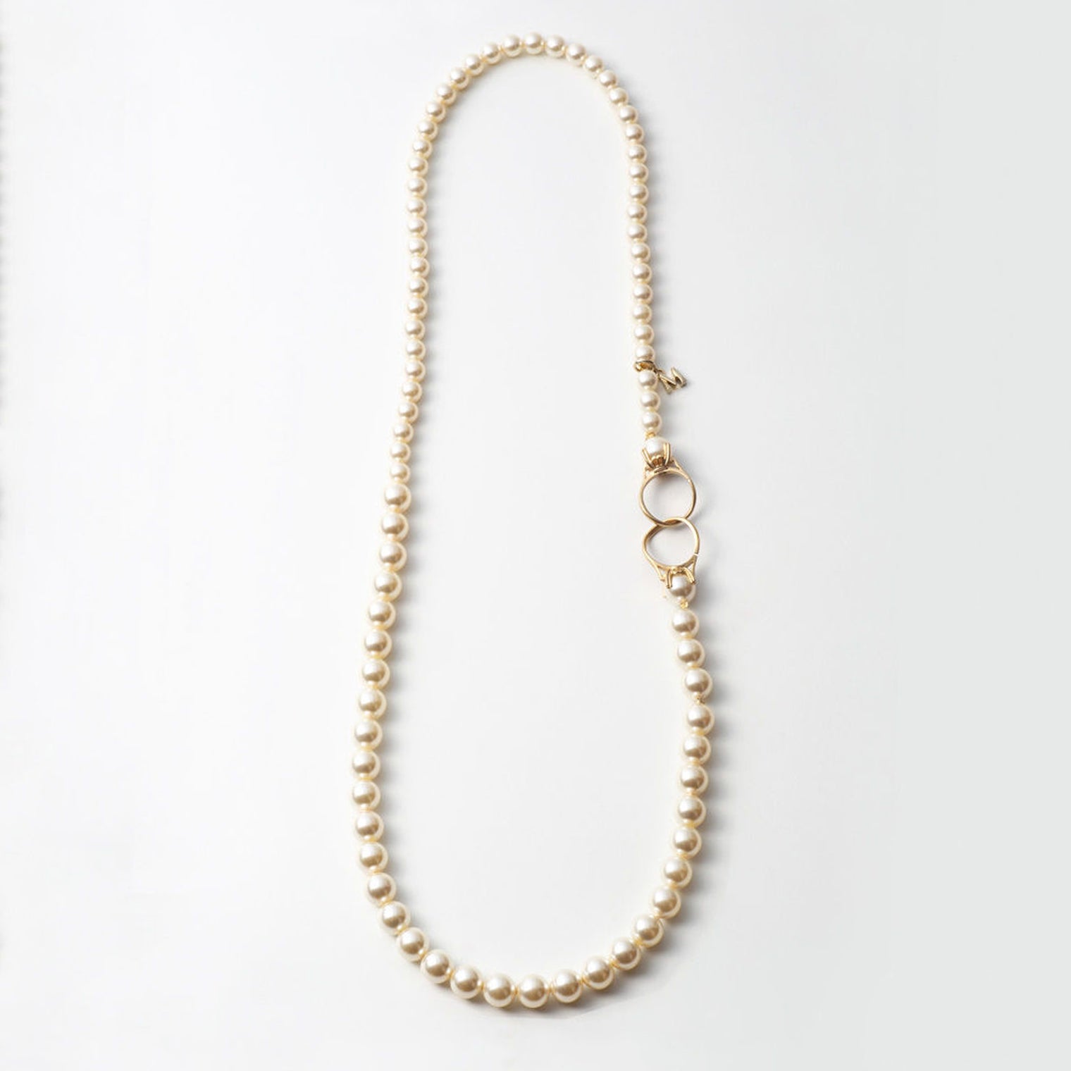 pearl necklace (6mm×8mm pearl / 60cm)