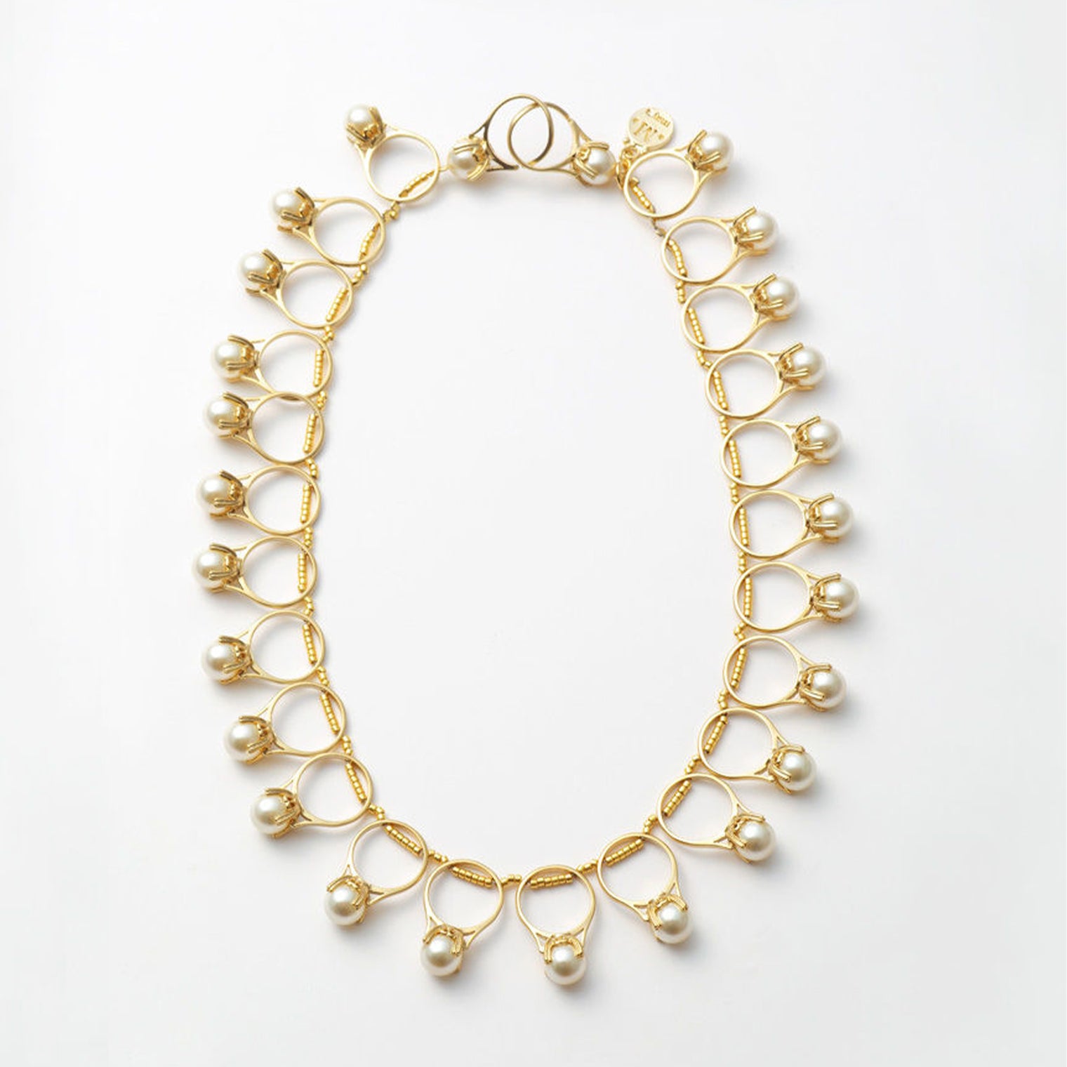 ring motif necklace (gold)