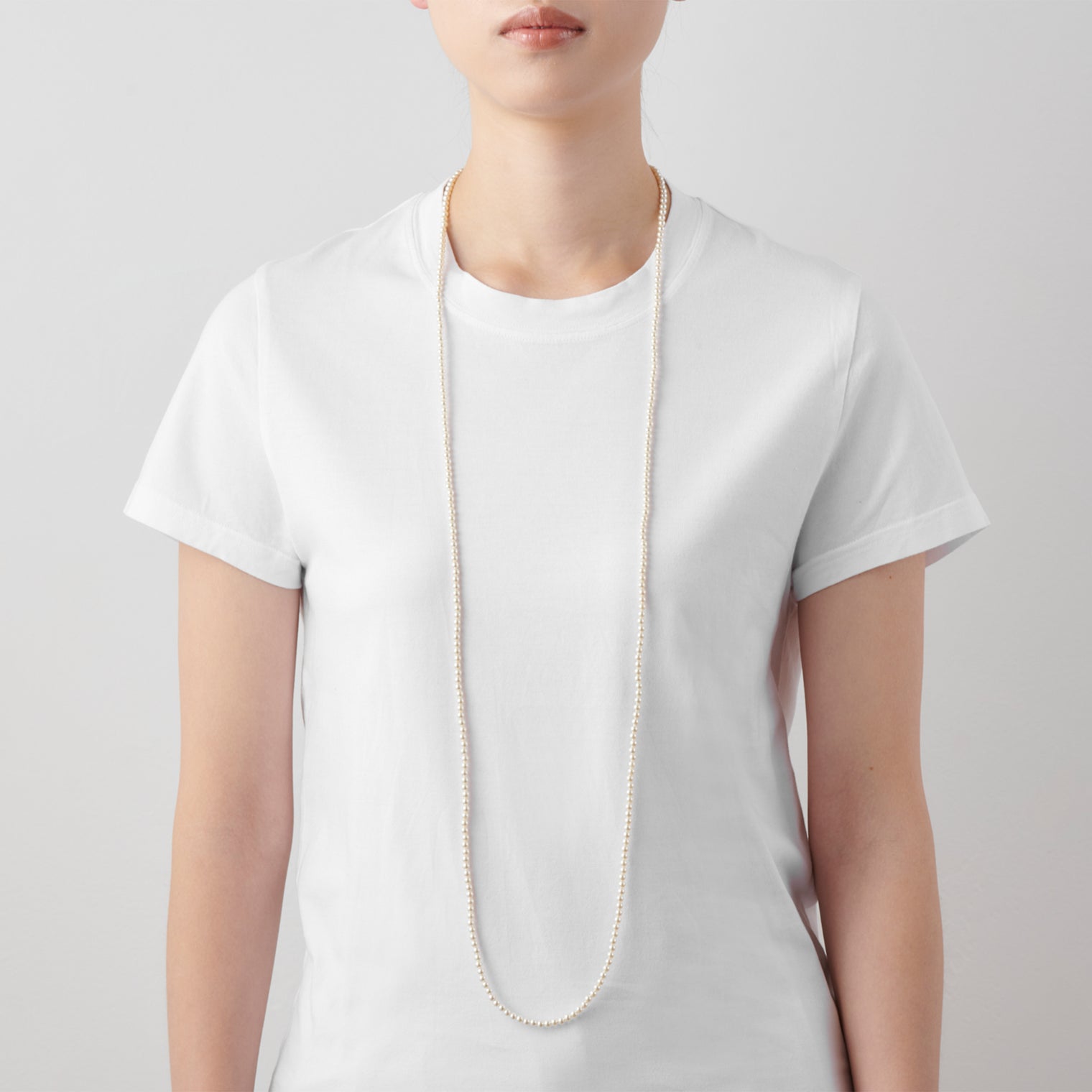 pearl necklace (4mm pearl / 120cm)