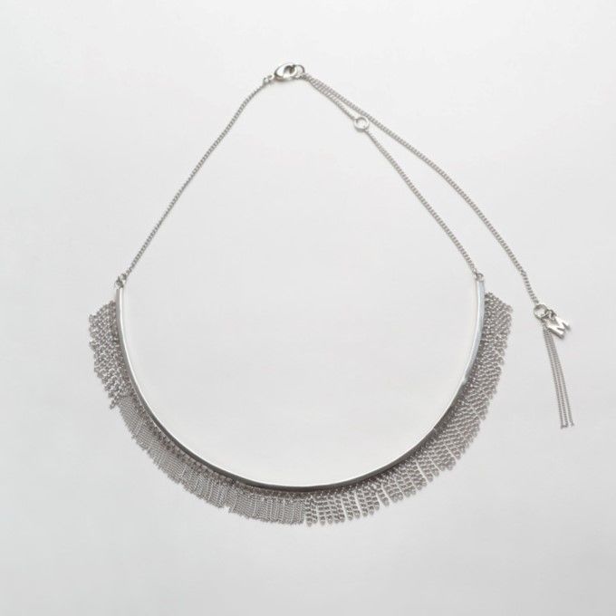 Fringe Necklace(Round type/Silver)