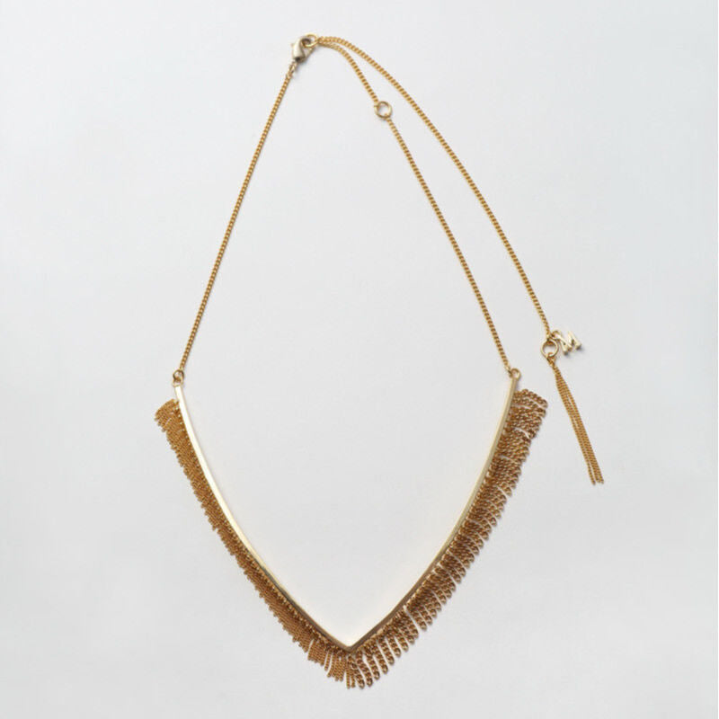 Fringe Necklace(Vtype/Gold)