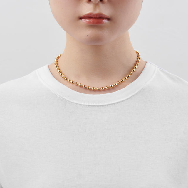 5mm ball chain necklace (gold)