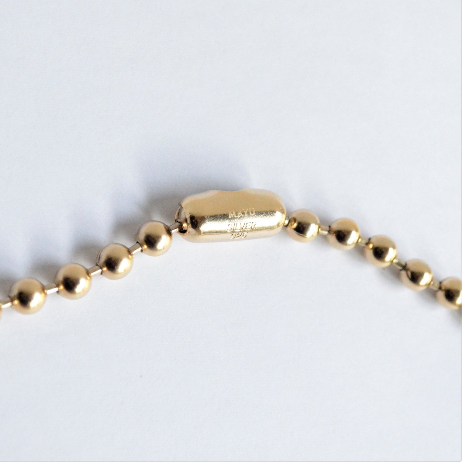 5mm ball chain necklace (gold)