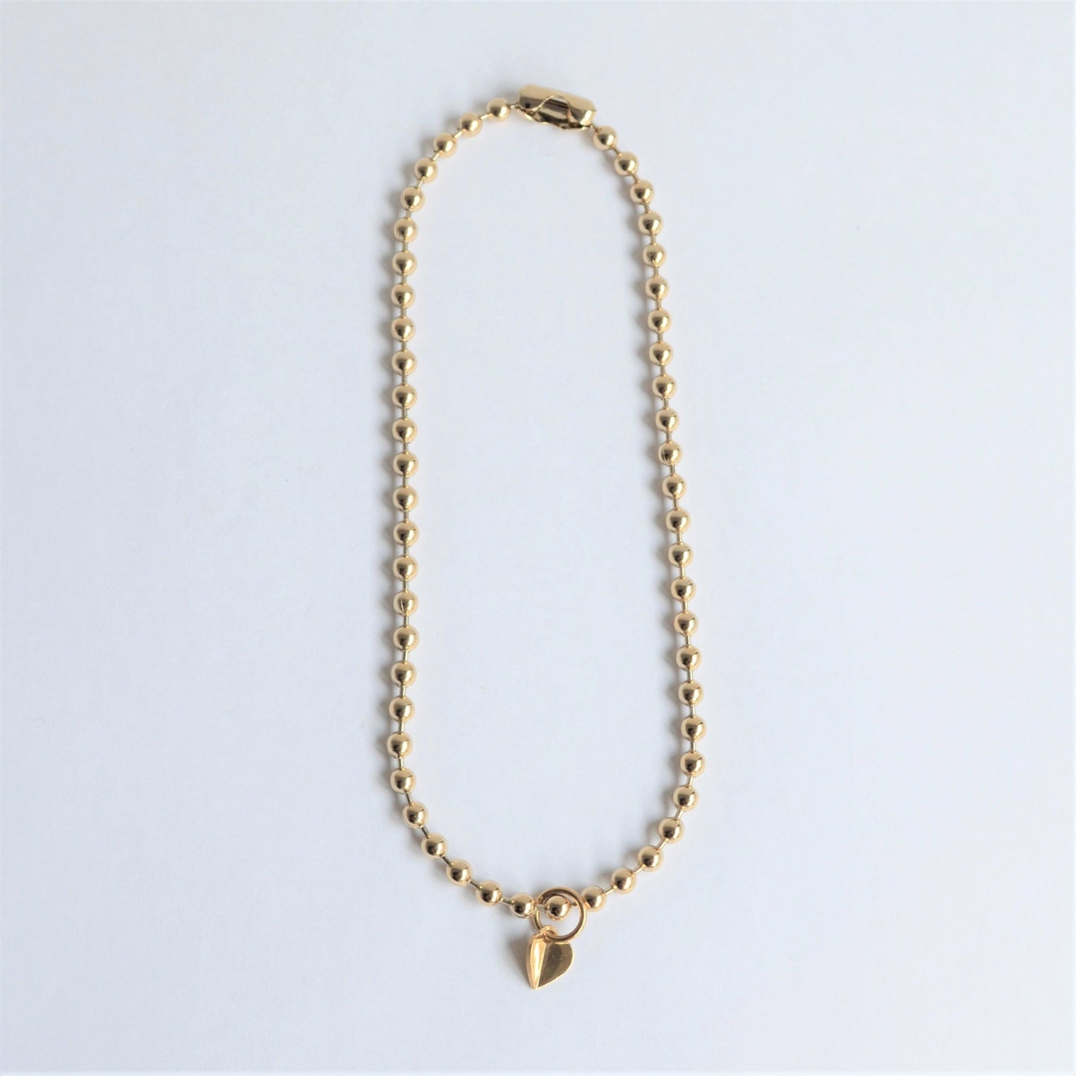 5mm ball chain necklace (gold)