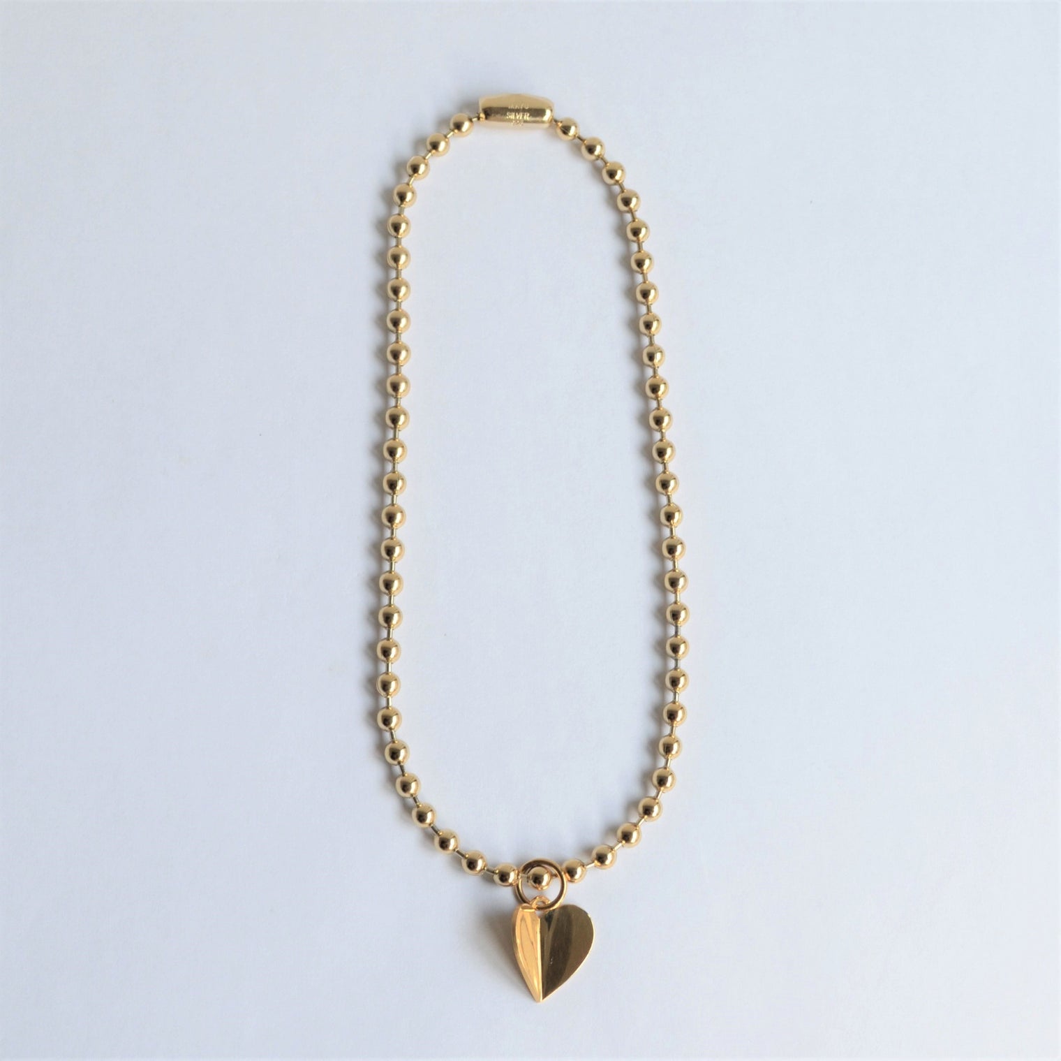 5mm ball chain necklace (gold)