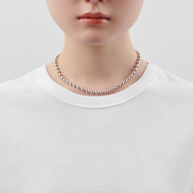 5mm ball chain necklace (silver)