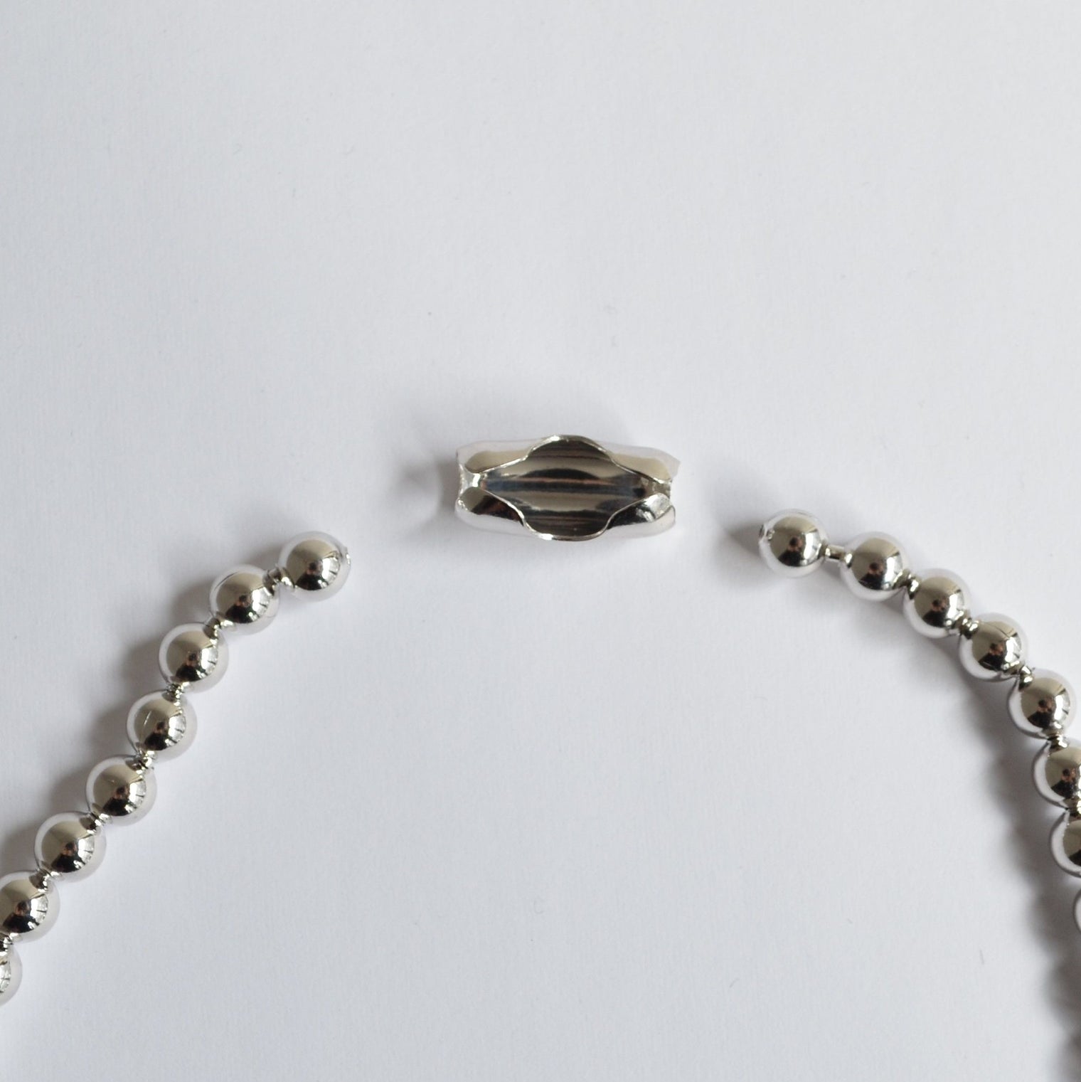 5mm ball chain necklace (silver)