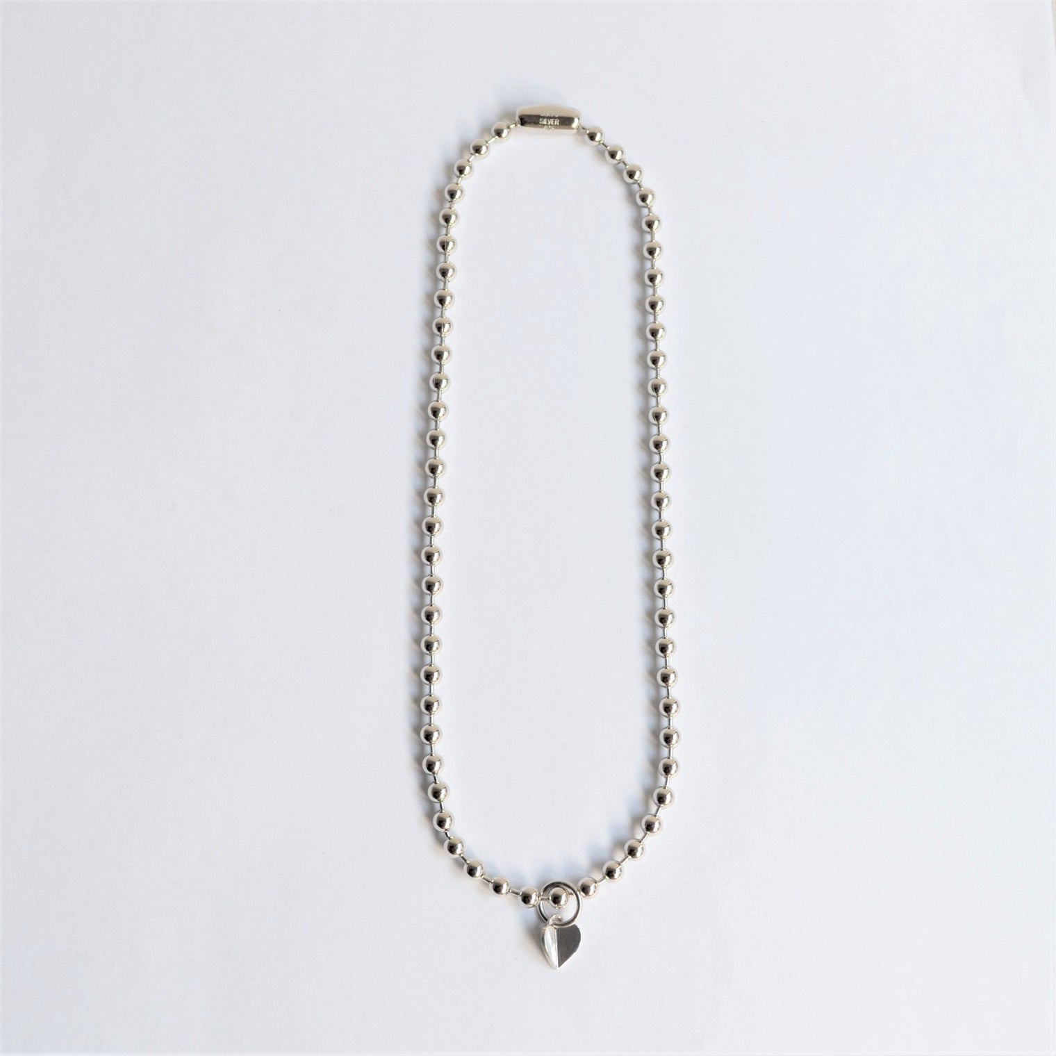 5mm ball chain necklace (silver)