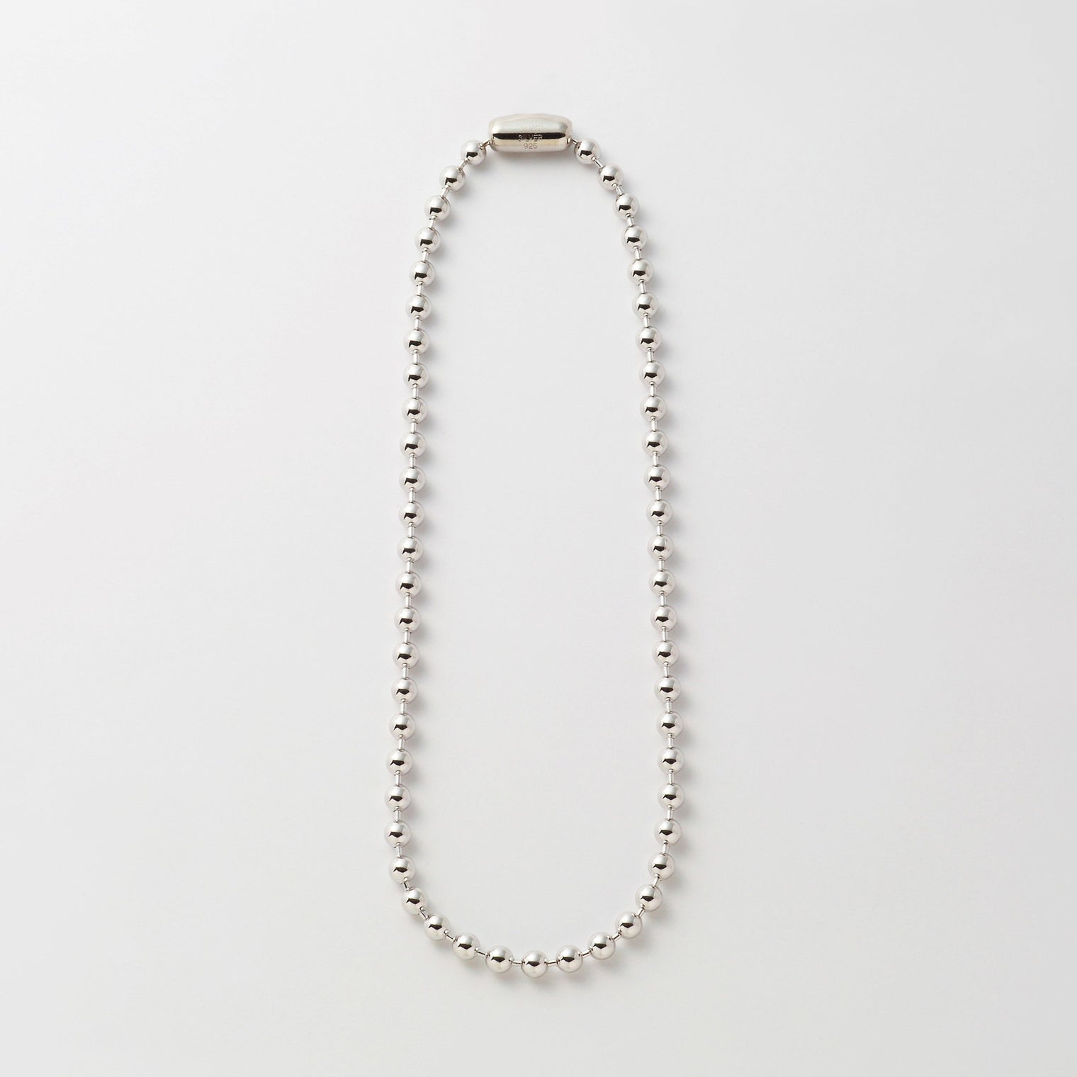 5mm ball chain necklace (silver)