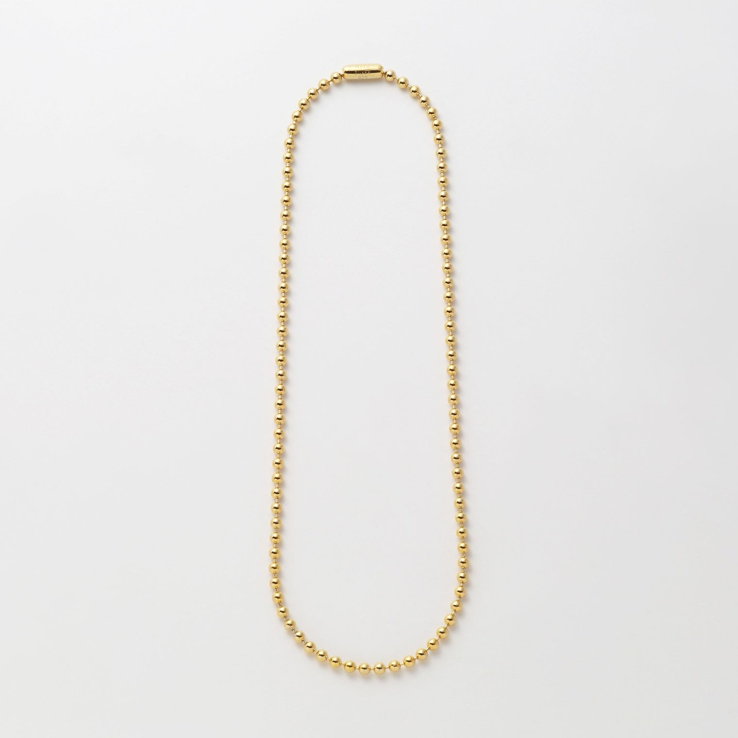 3.5mm ball chain necklace (gold)