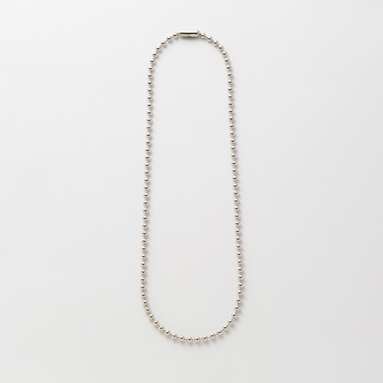 3.5mm ball chain necklace (silver)