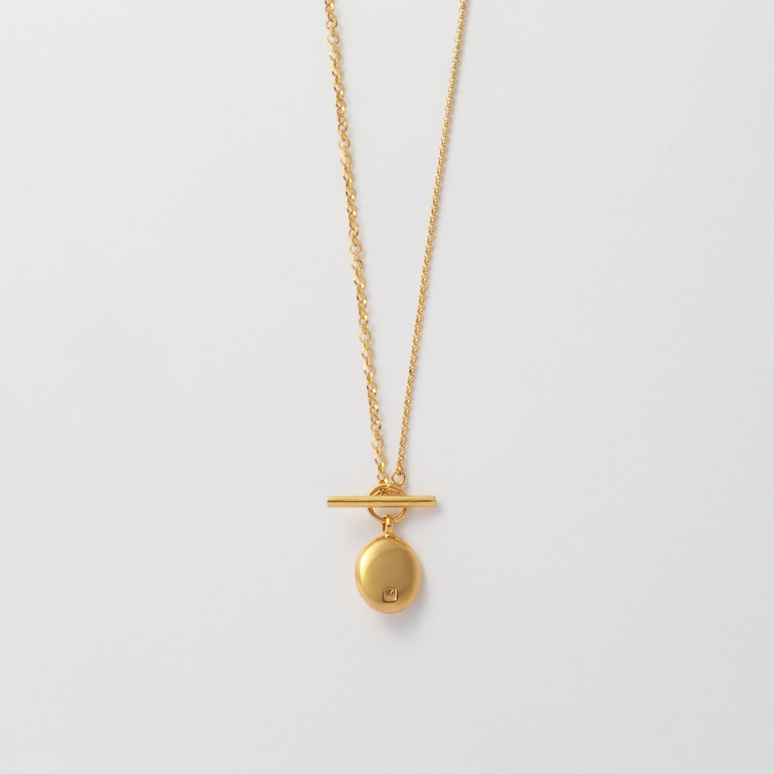 signet necklace (gold / silver925)