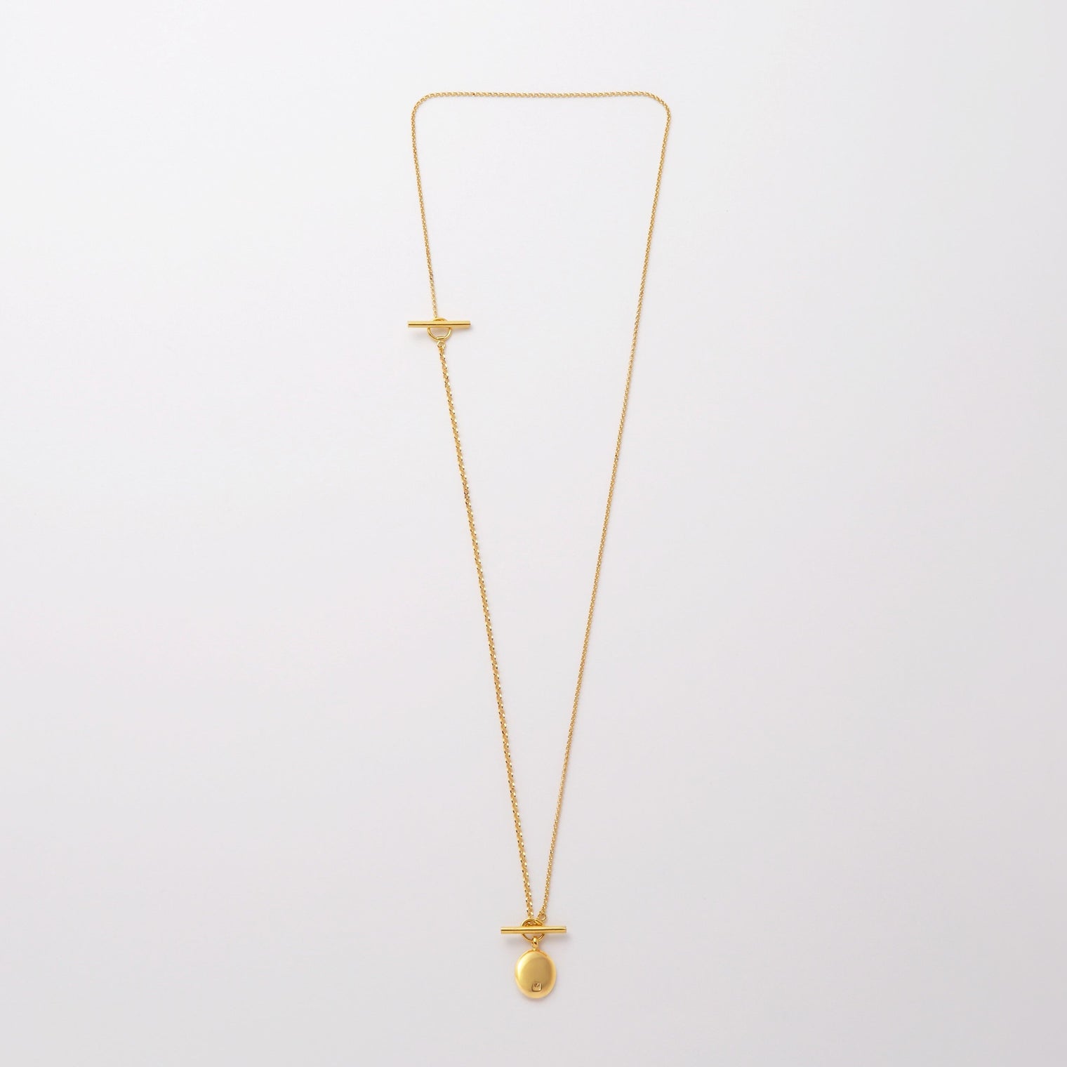 signet necklace (gold / silver925)