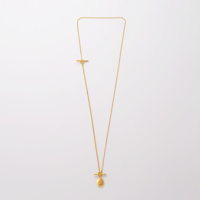 signet necklace (gold / silver925)
