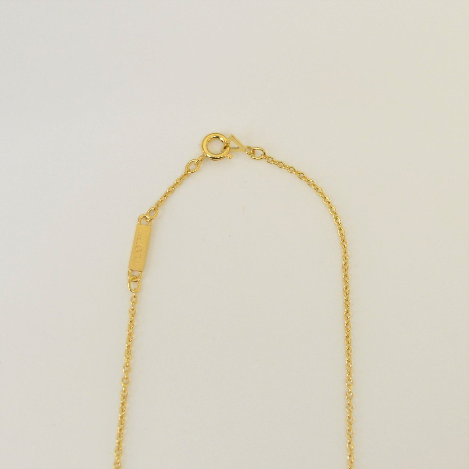Basic chain long necklace (gold / thin / triangle)