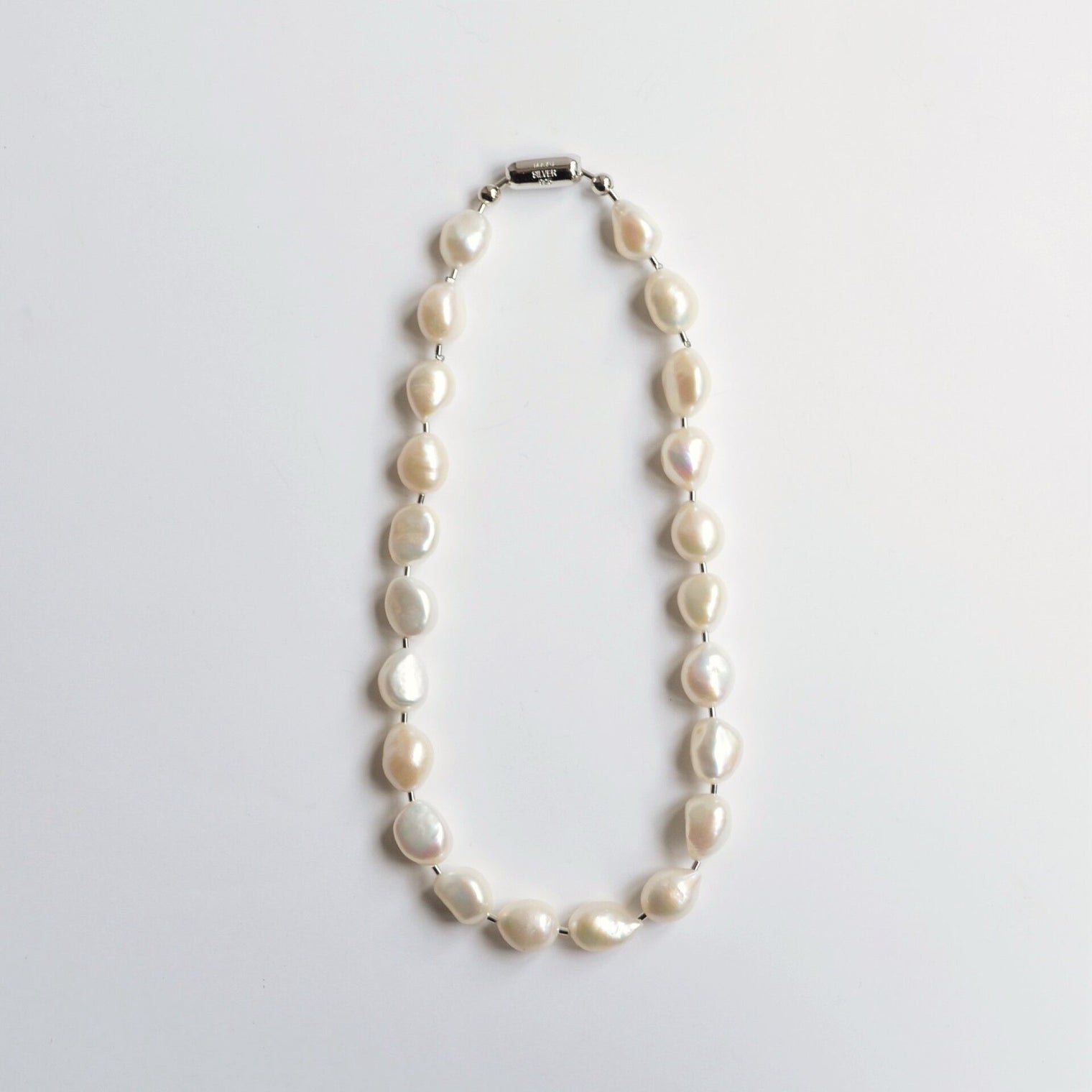 LIMITED COLLECTION【Freshwater pearl ball chain necklace (big)】