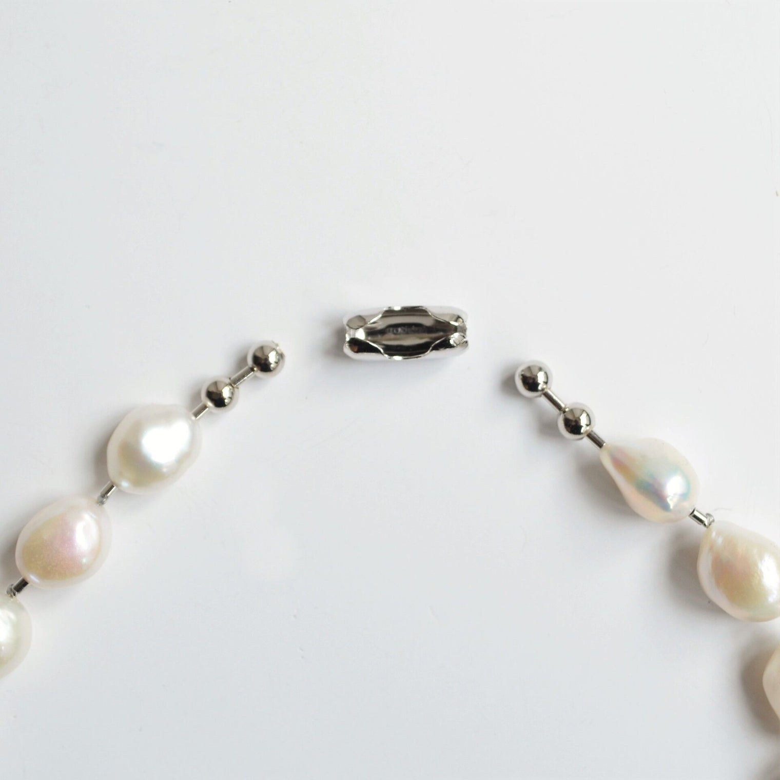 LIMITED COLLECTION【Freshwater pearl ball chain necklace (big)】
