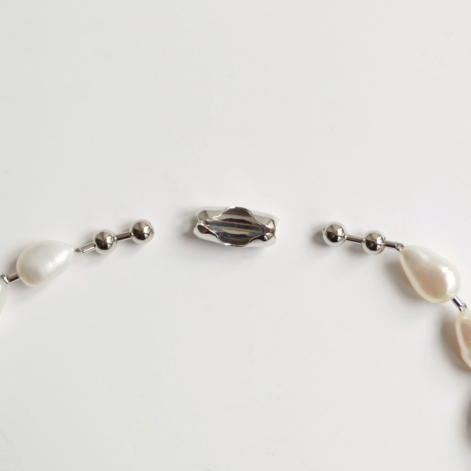 LIMITED COLLECTION 【Freshwater pearl ball chain necklace (middle)】
