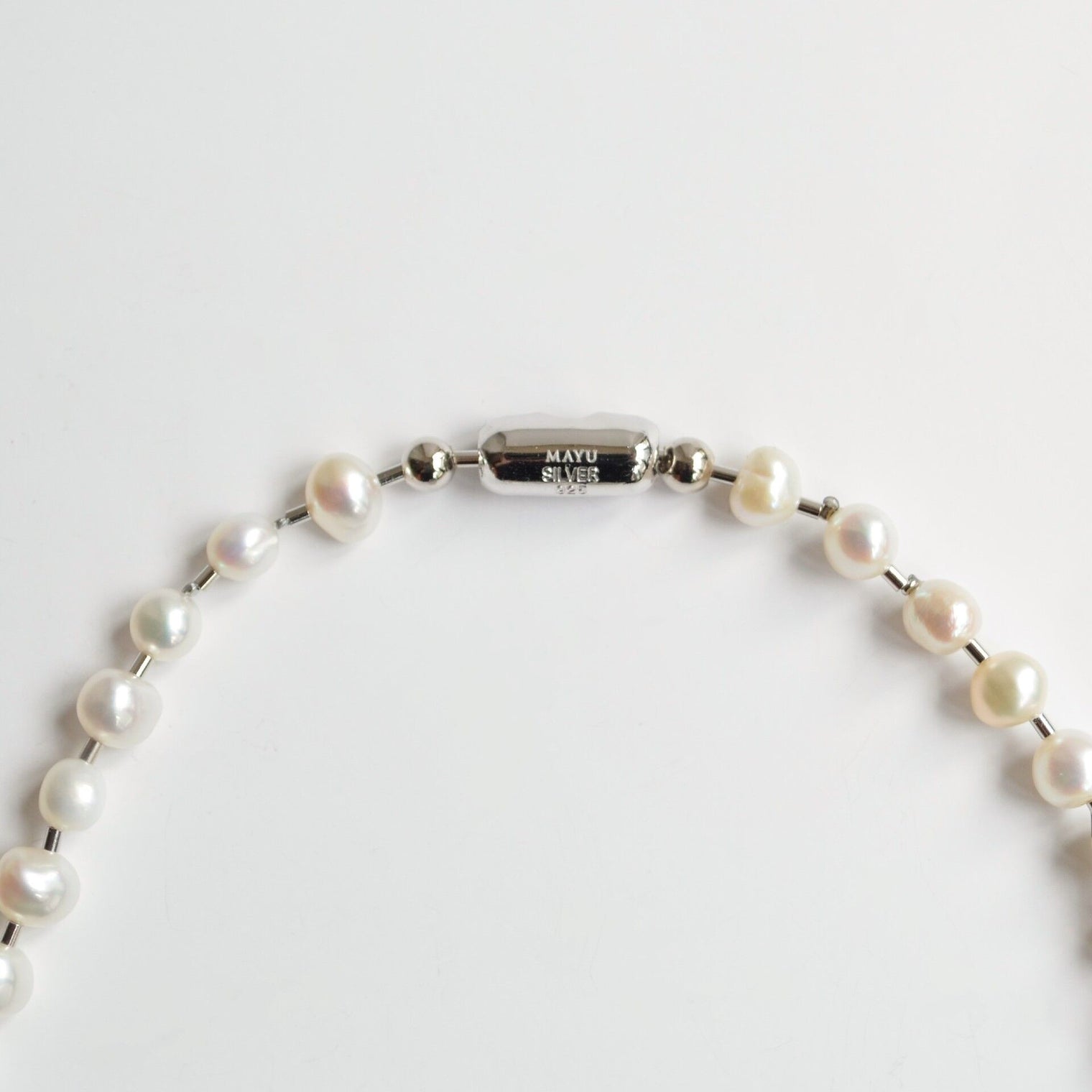 LIMITED COLLECTION 【Freshwater pearl ball chain necklace (small)】