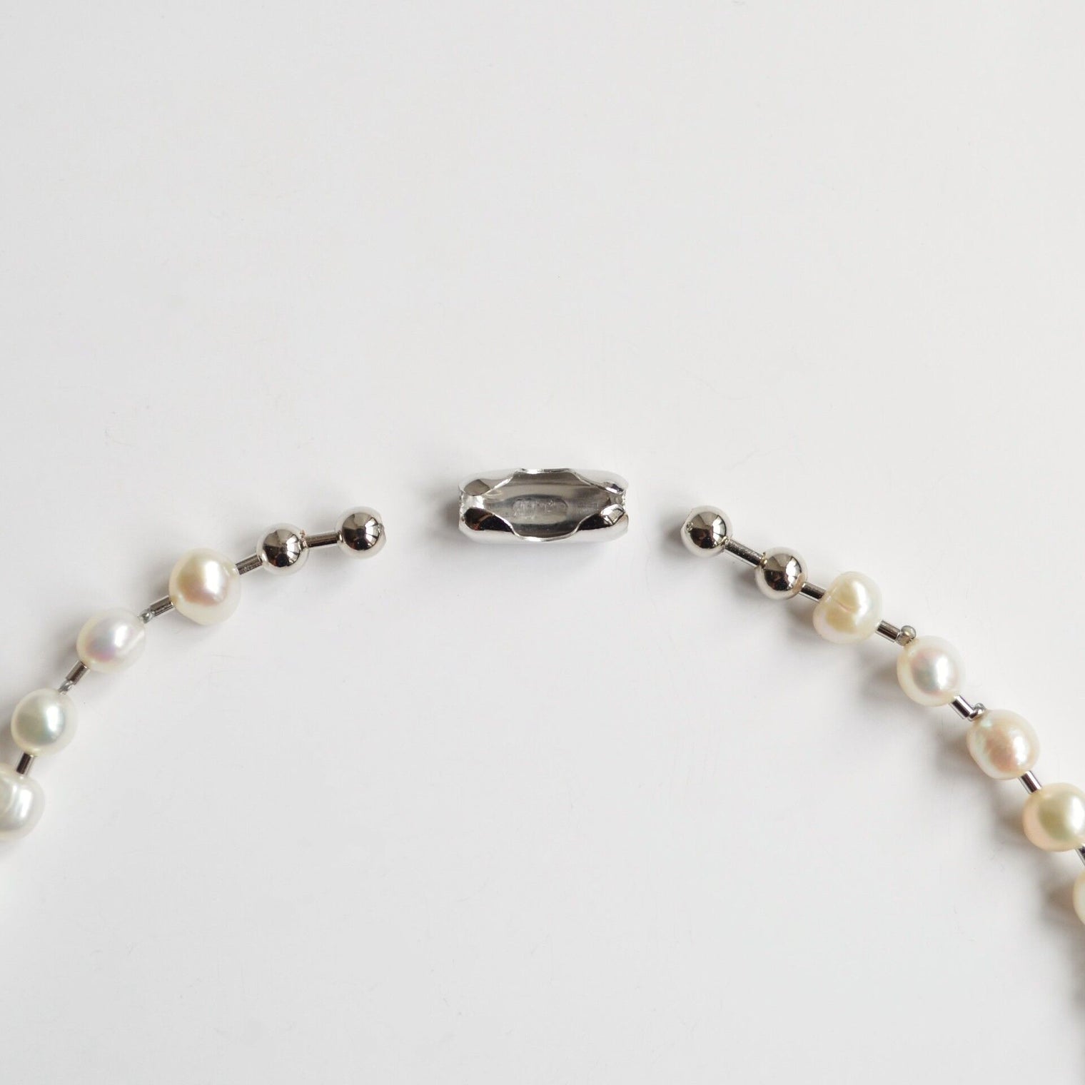 LIMITED COLLECTION 【Freshwater pearl ball chain necklace (small)】