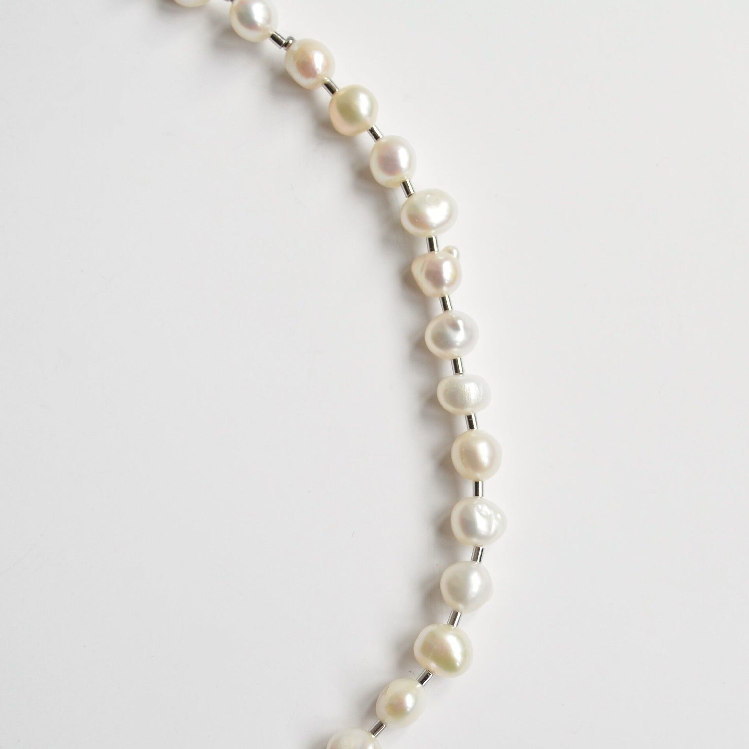 LIMITED COLLECTION 【Freshwater pearl ball chain necklace (small)】