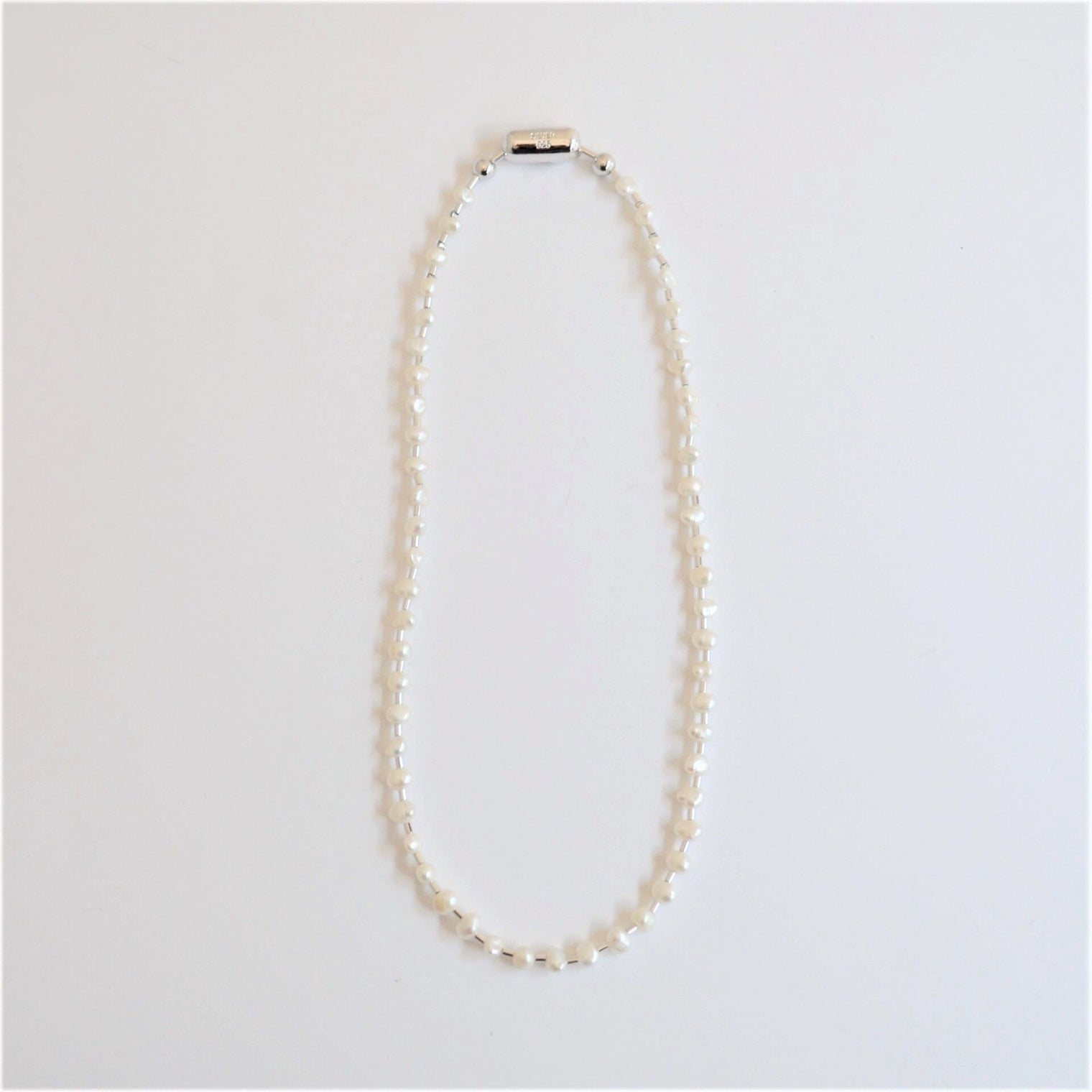 LIMITED COLLECTION 【Baroque pearl ball chain necklace (tiny)】