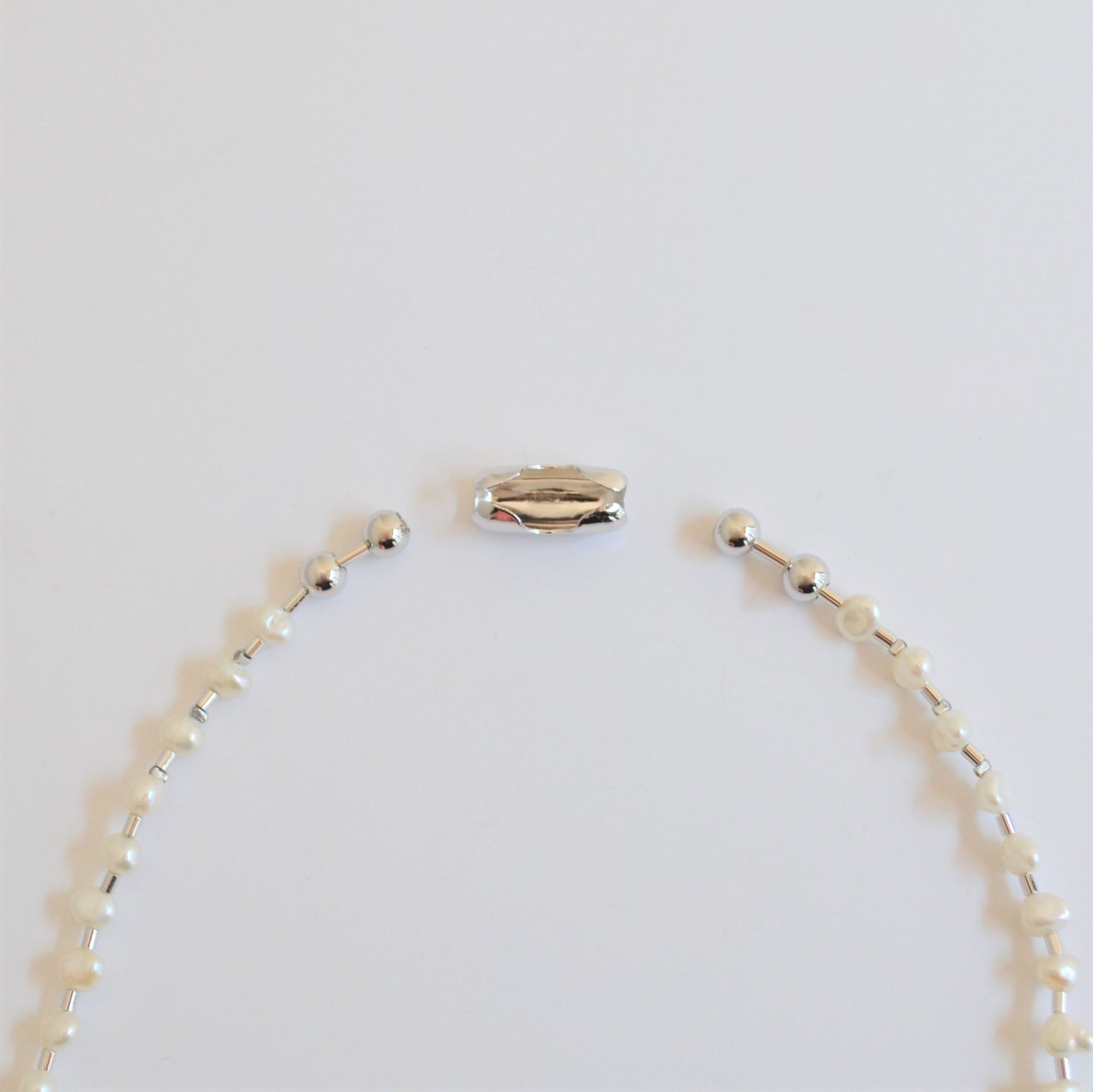 LIMITED COLLECTION 【Baroque pearl ball chain necklace (tiny)】
