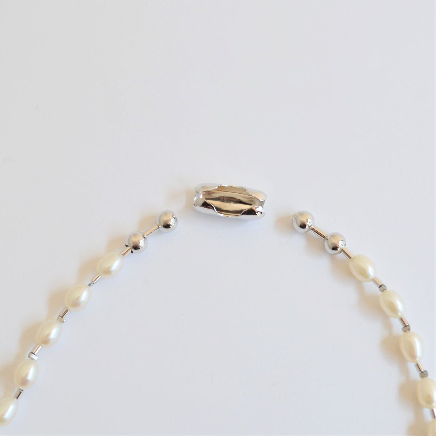 LIMITED COLLECTION 【Baroque pearl ball chain necklace (potato)】