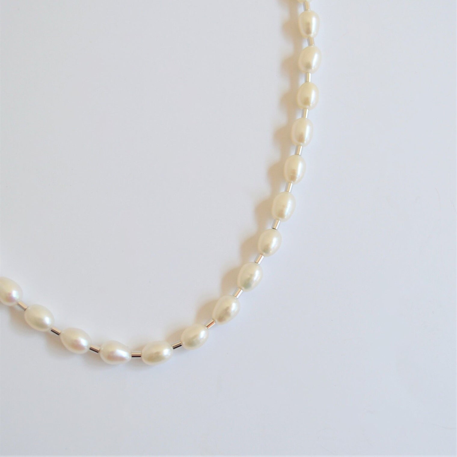 LIMITED COLLECTION 【Baroque pearl ball chain necklace (potato)】