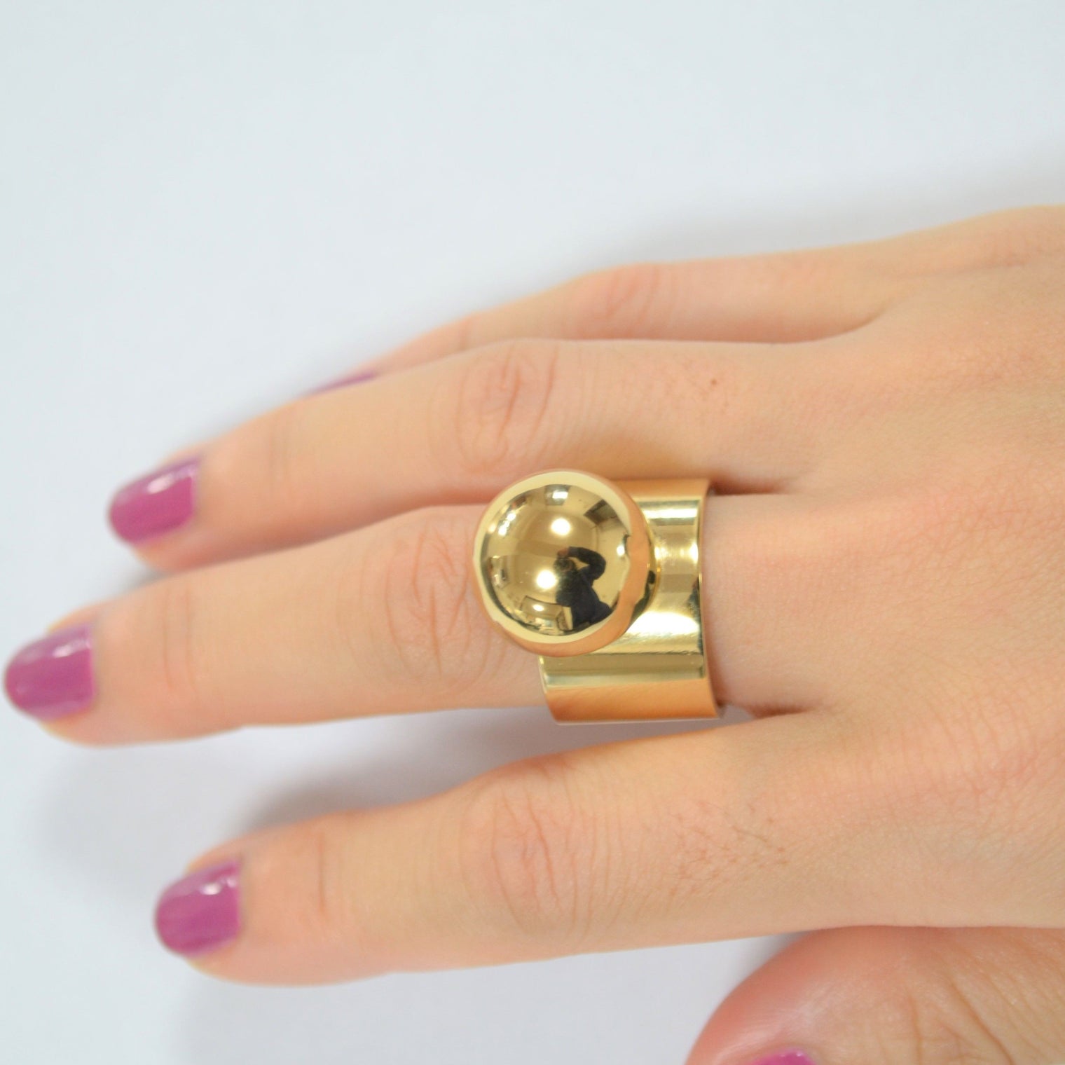 Hemisphere ring (gold)
