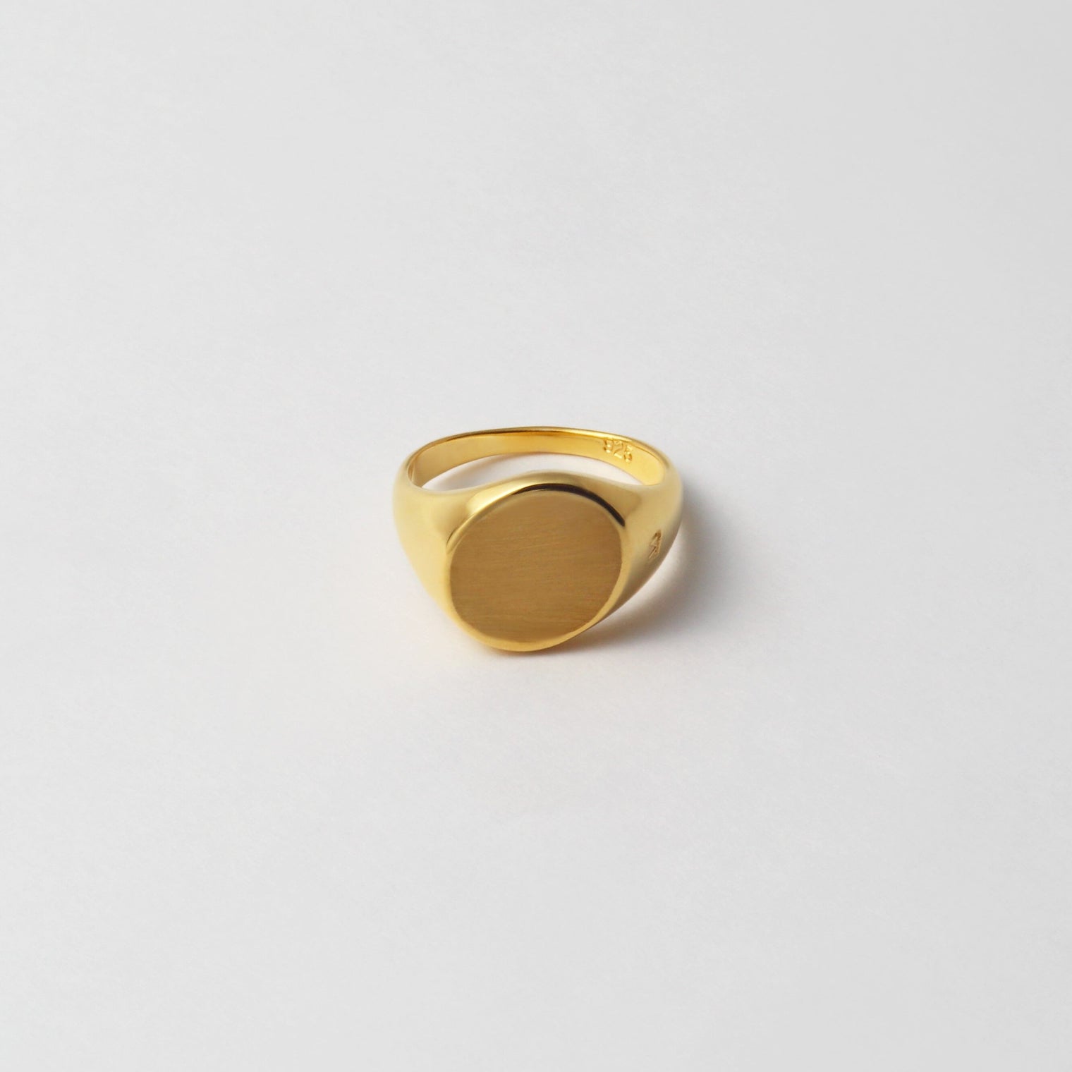 signet ring (diagonal / gold / silve925 )