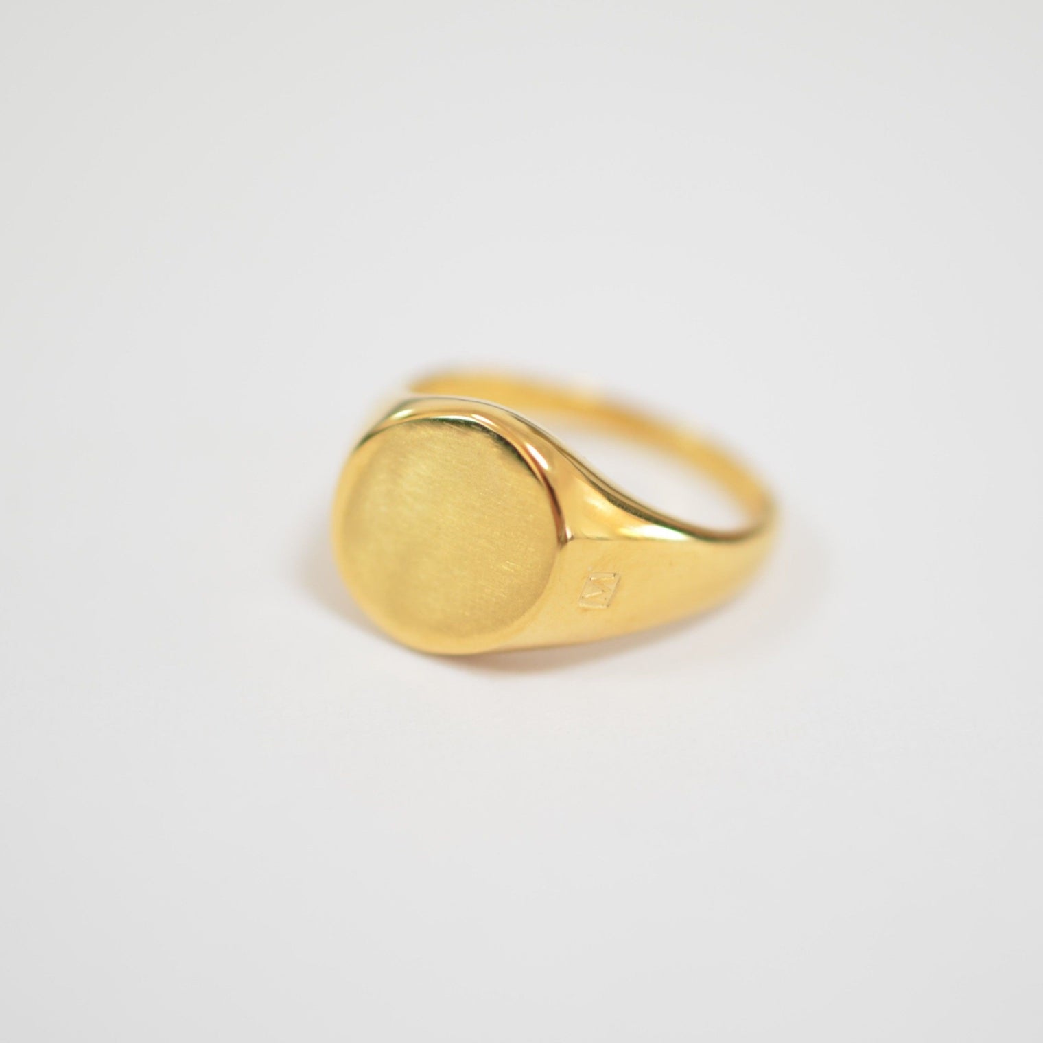 signet ring (horizontal / gold / silver925)