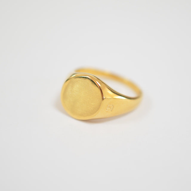 signet ring (horizontal / gold / silver925)