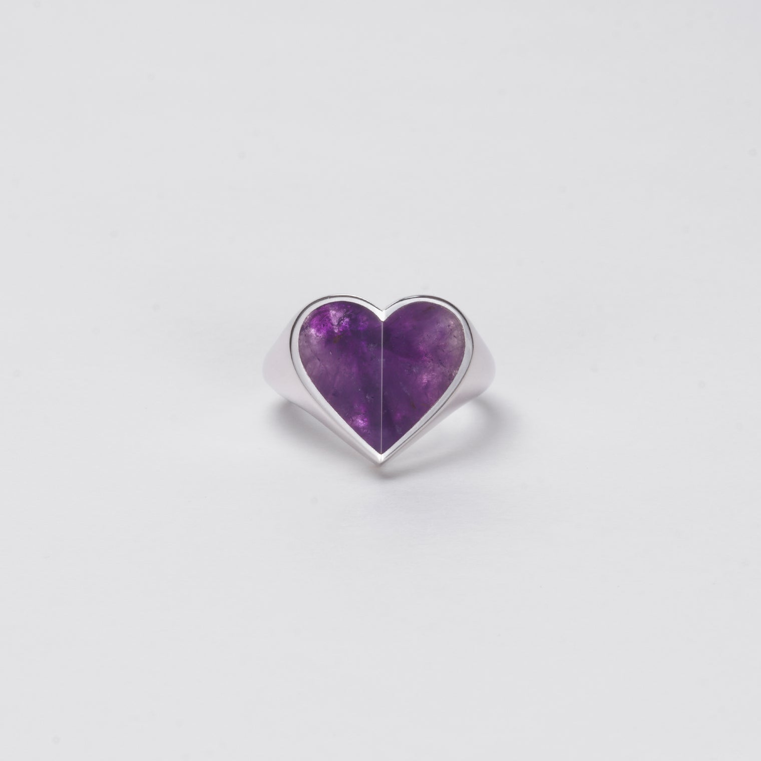 Heart ring (Amethyst)