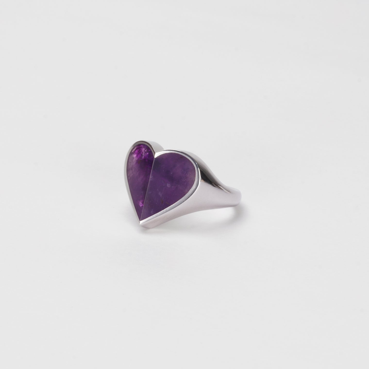 Heart ring (Amethyst)