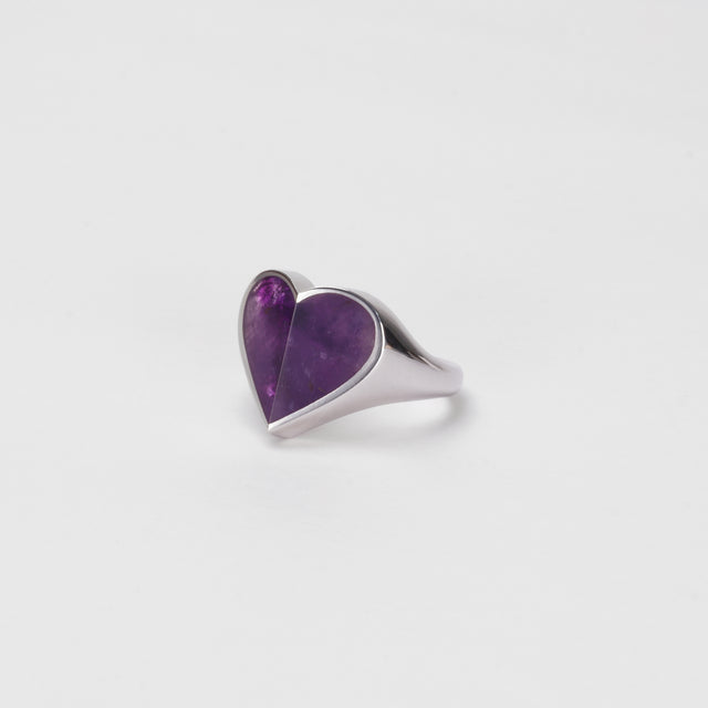 Heart ring (Amethyst)