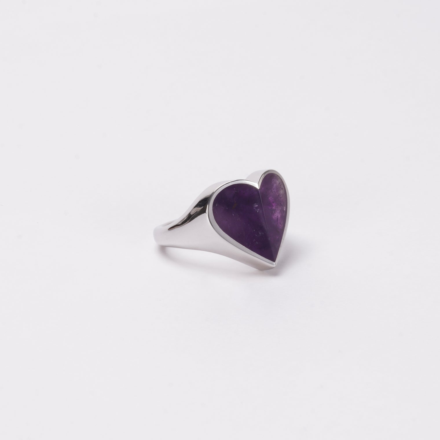 Heart ring (Amethyst)