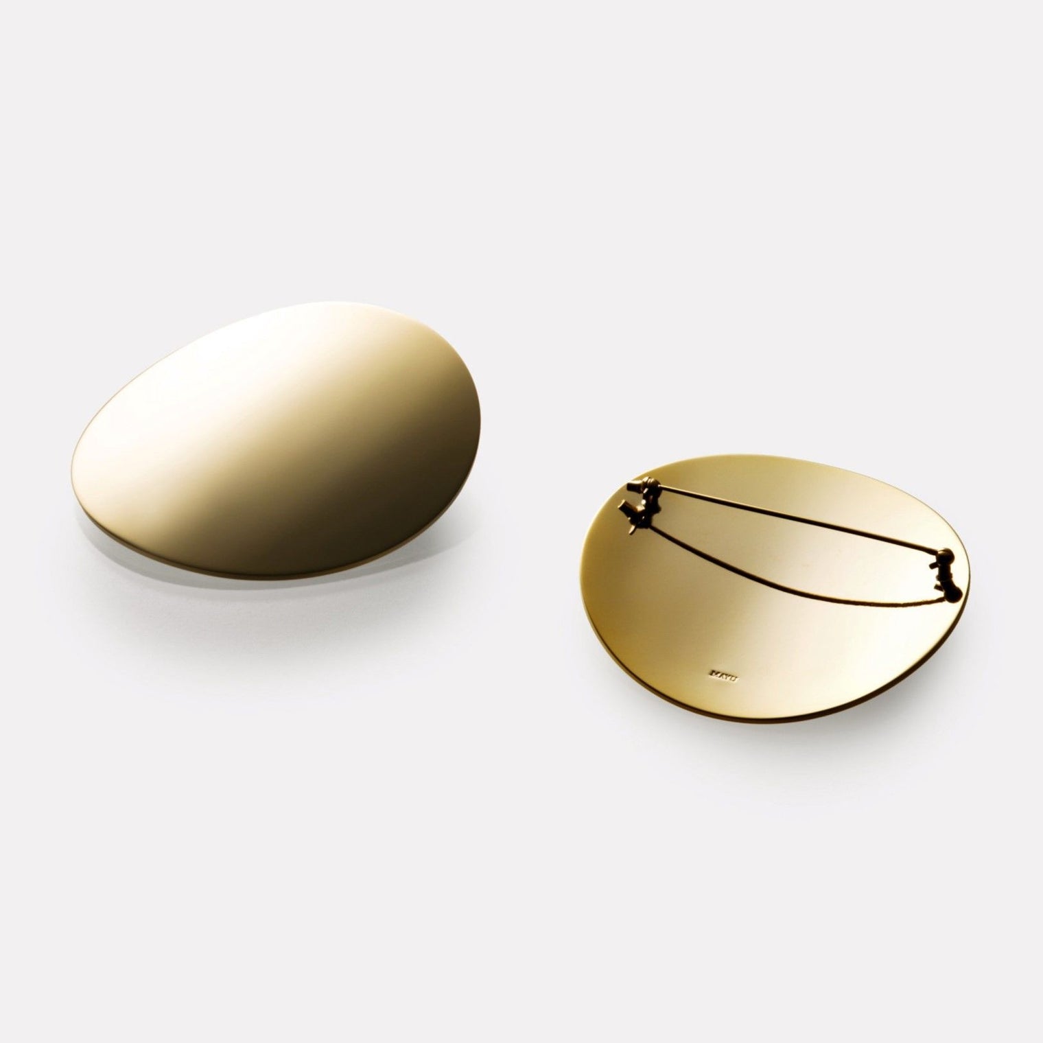 moon broach (60mm / mirror)