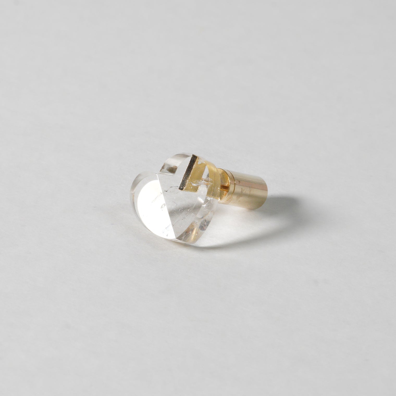 mini Heart pierced earring (Quartz / K10 post)