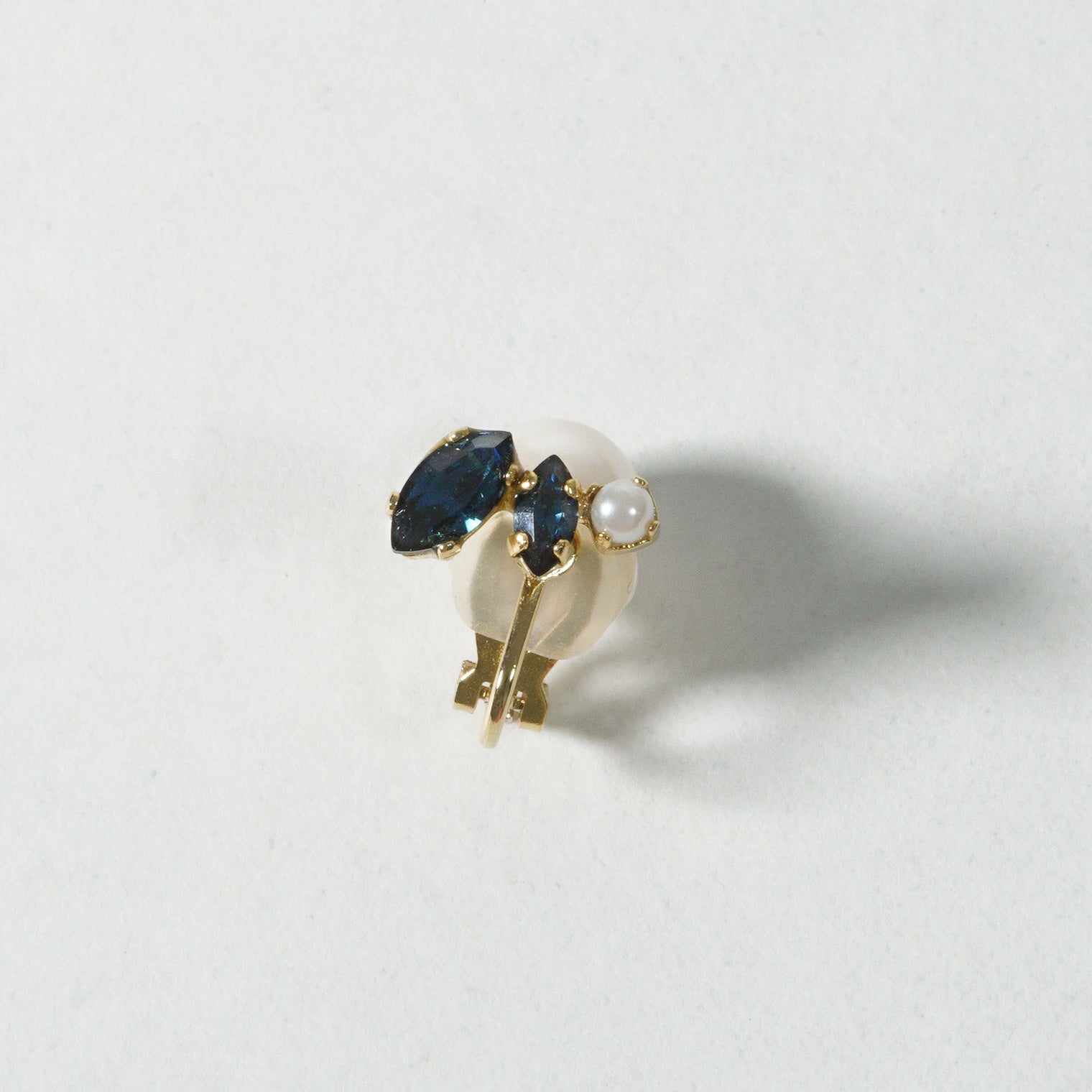 bijoux crystals pearl earring