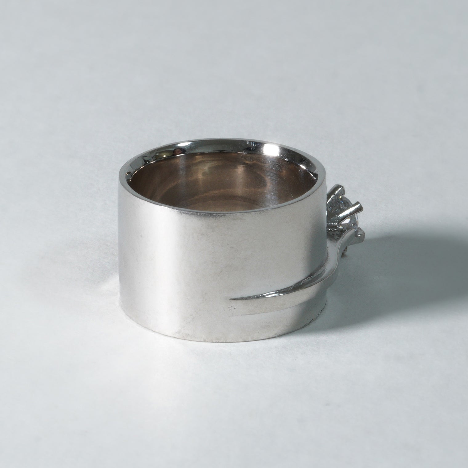 ring motif ring (cubic zirconia / silver)