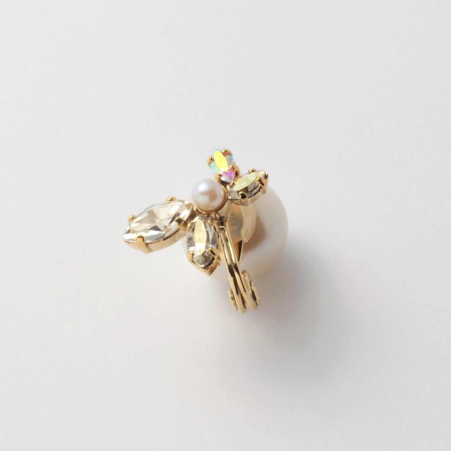 bijoux crystals pearl earring