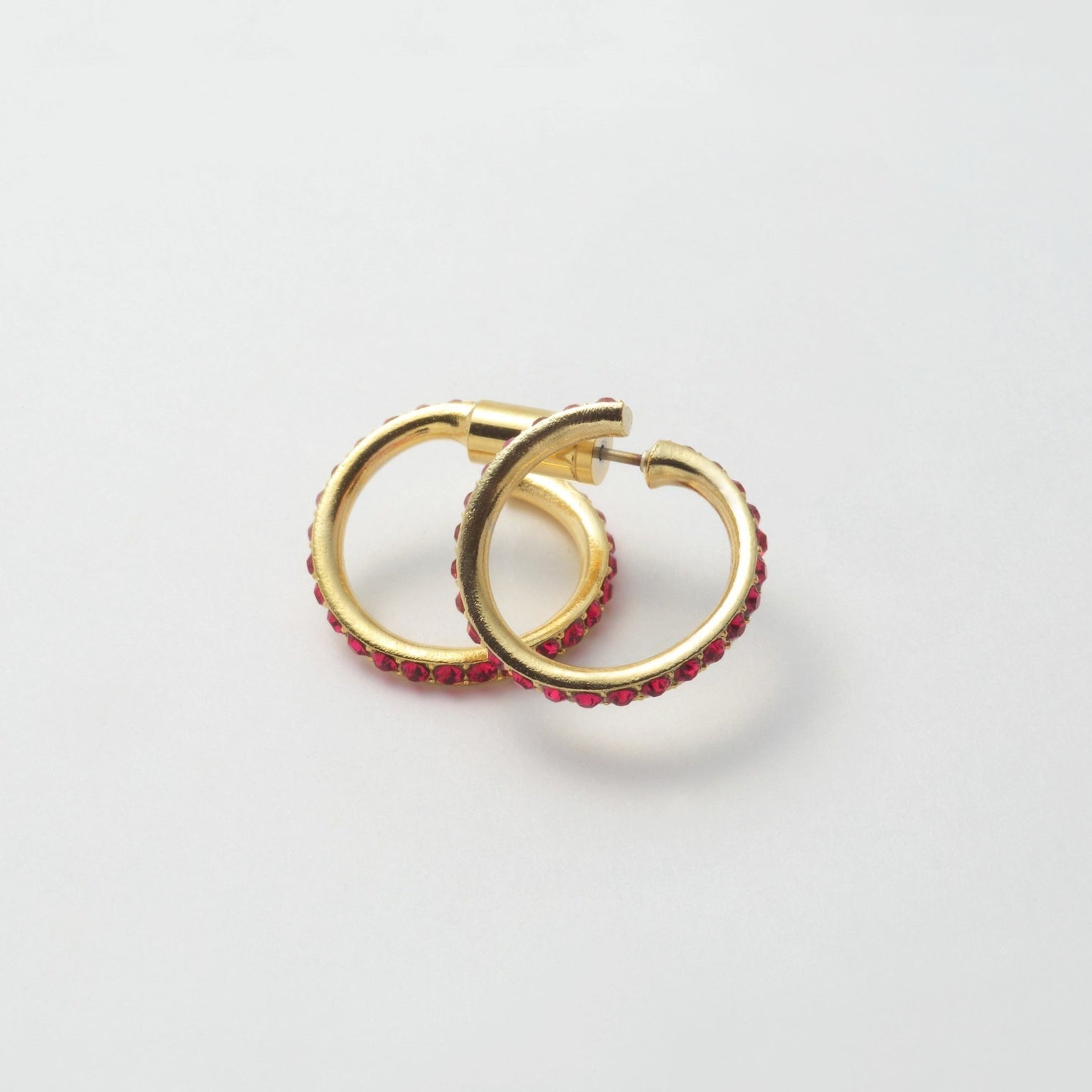 Ruby line pierce(19㎜ line×19㎜ line/crystal glass)