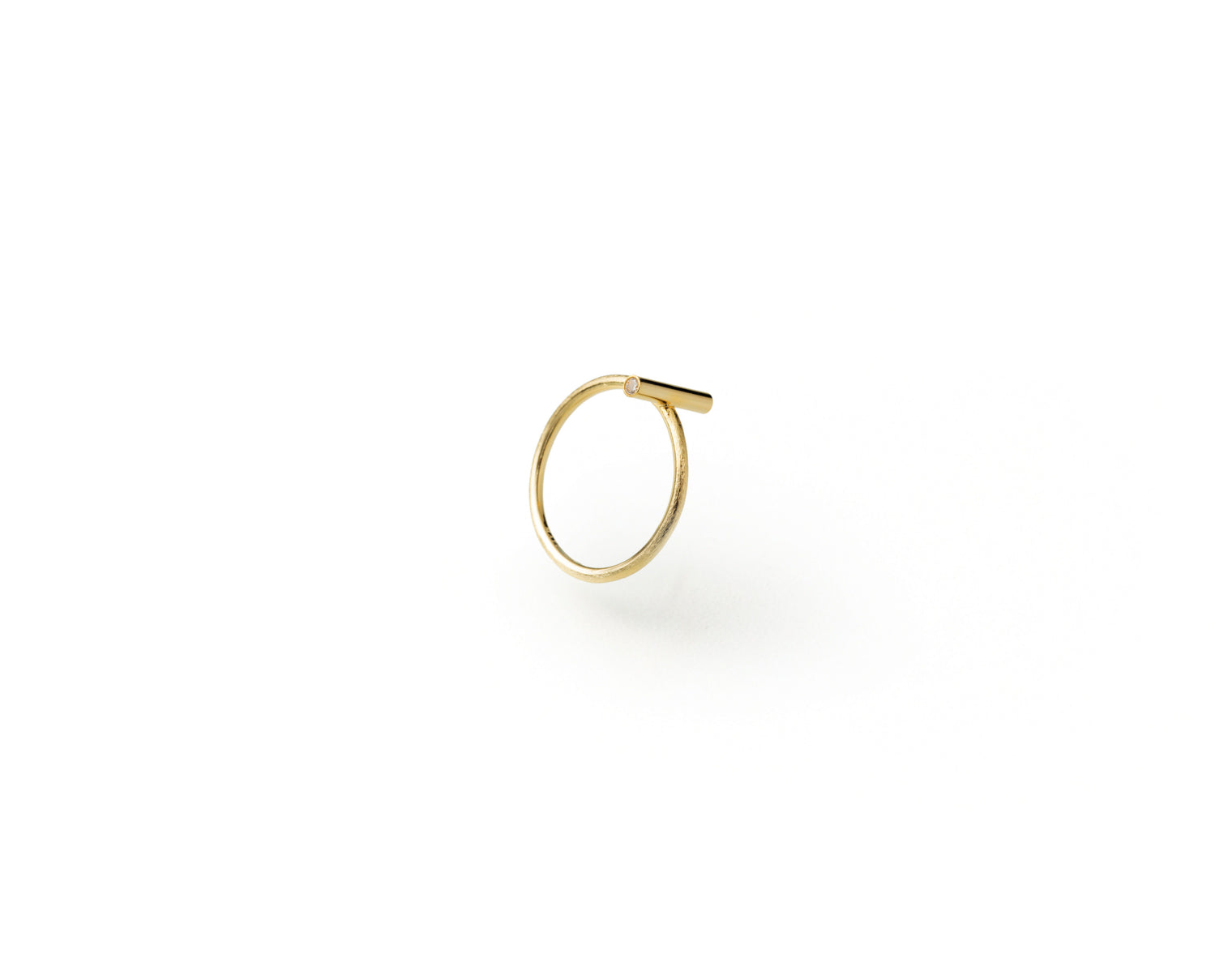 bar ring (10mm bar / gold)