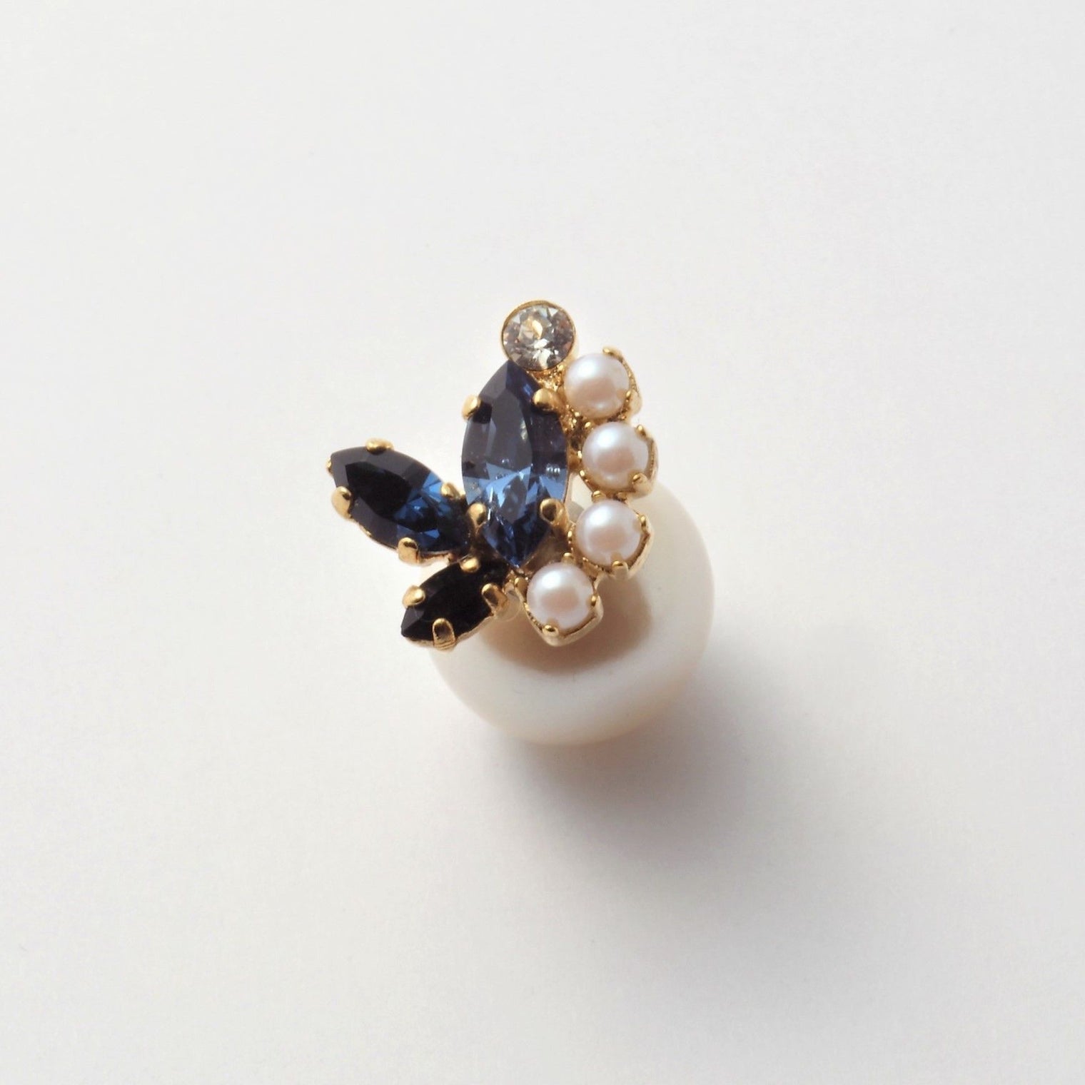 bijoux crystals pearl pierce