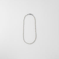 LIMITED COLLECTION【Freshwater pearl ball chain necklace (seed/Grey)】