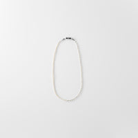 LIMITED COLLECTION【Freshwater pearl ball chain necklace (seed/White)】